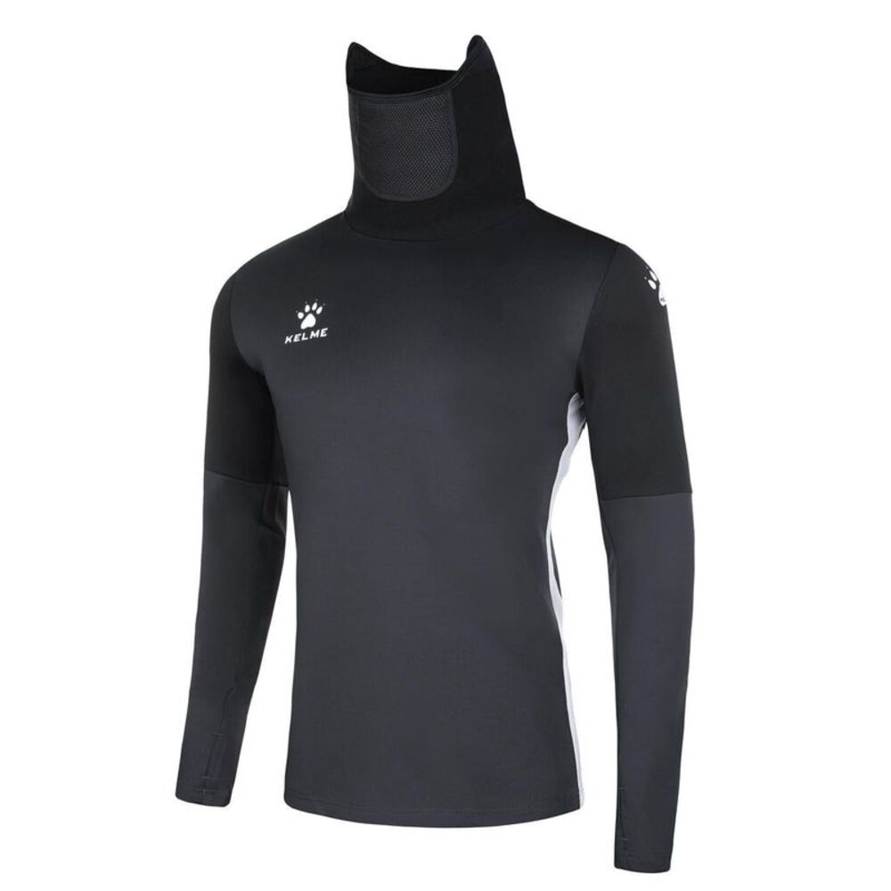 Kelme Mens Face Mask Funnel Neck Slim Base Layer Top / Dark Grey